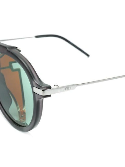 Shop Fendi Round Framed Sunglasses