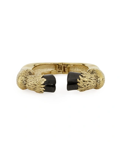 Shop Vivienne Westwood Alphonsa Bangle Gold 15cm In Black Marble