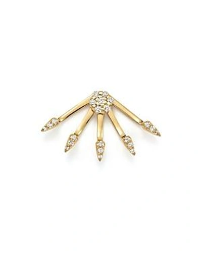 Shop Kc Designs Diamond Ear Jacket With Stud In 14k Yellow Gold, .25 Ct. T.w.