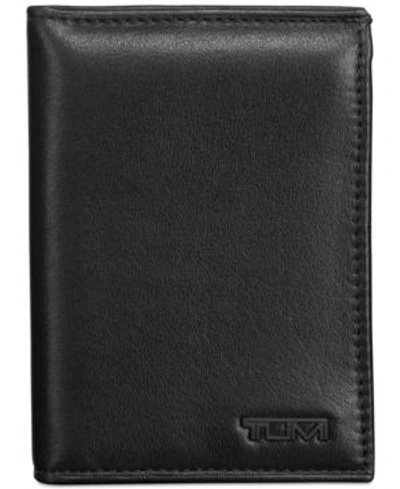 Shop Tumi Men's Nappa Leather L-fold Id Passcase In Black