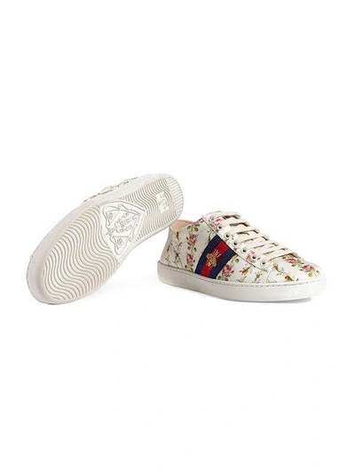 Gucci ace on sale rose print sneaker
