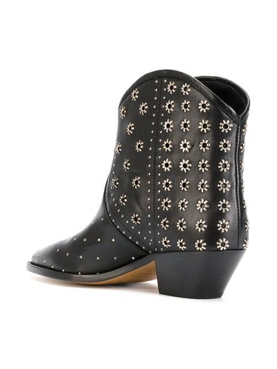 Isabel Marant 'domya' Eyelet Studded Leather Ankle Boots In ModeSens