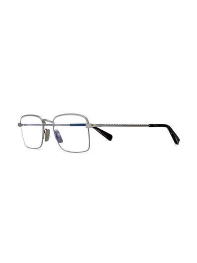 Shop Brioni Square Frame Glasses