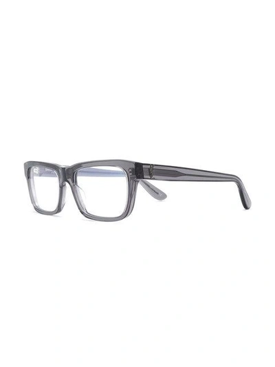 Shop Saint Laurent Slm22 004 Glasses In Grey