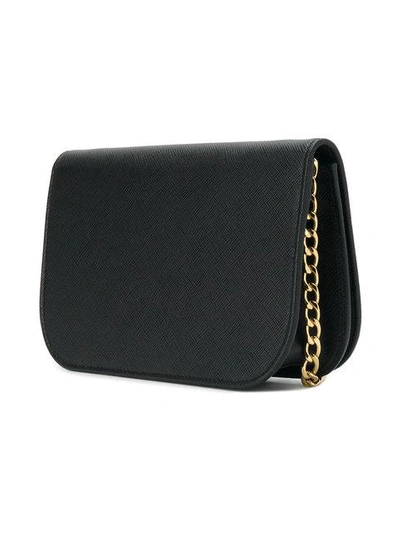 Shop Prada Saffiano Shoulder Bag - Black