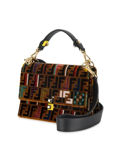 Shop Fendi Kan I Shoulder Bag In Multicolour