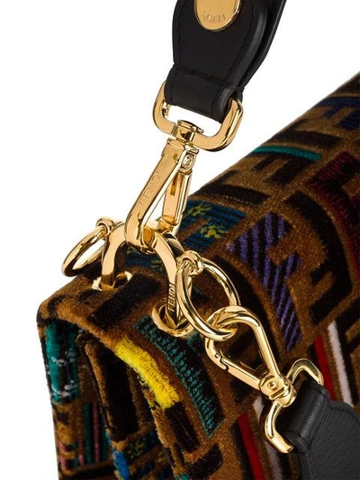 Shop Fendi Kan I Shoulder Bag In Multicolour