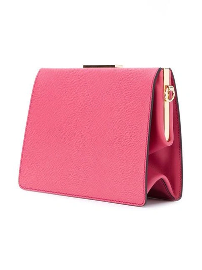 Shop Prada Light Frame Shoulder Bag - Pink In Pink & Purple