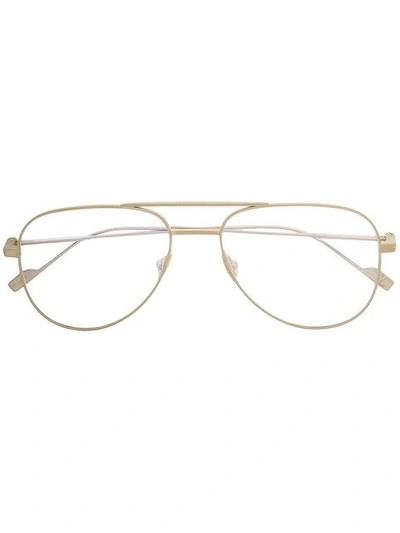 Shop Saint Laurent Eyewear Sl195t 003 Glasses - Metallic