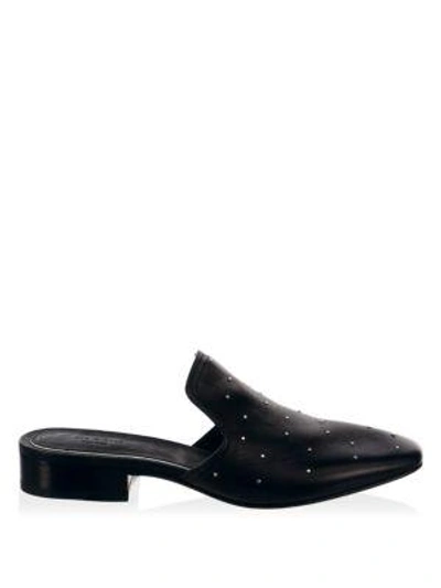 Shop Rag & Bone Luis Studded Leather Loafers In Black