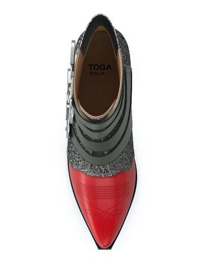 Shop Toga Aj006 Boots In Silver