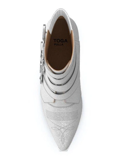 Shop Toga Aj006 Boots In White