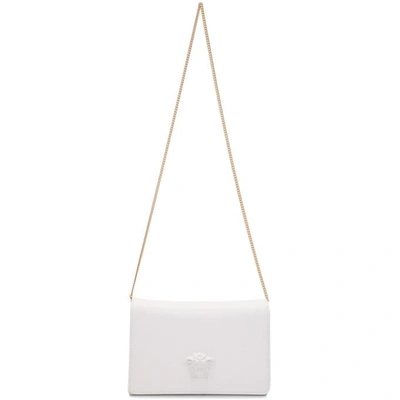 Shop Versace White Medusa Clutch