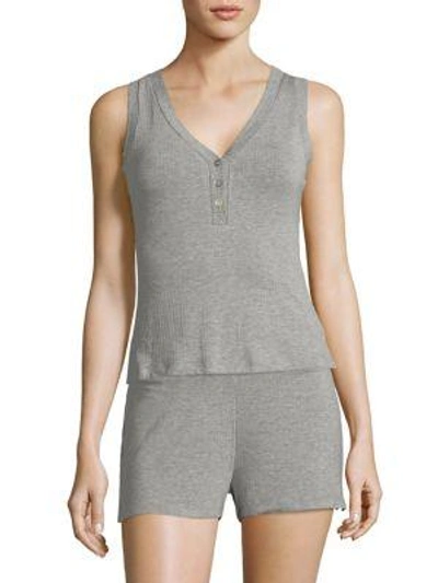Shop Saks Fifth Avenue Collection Maddie Heathered Camisole In Black