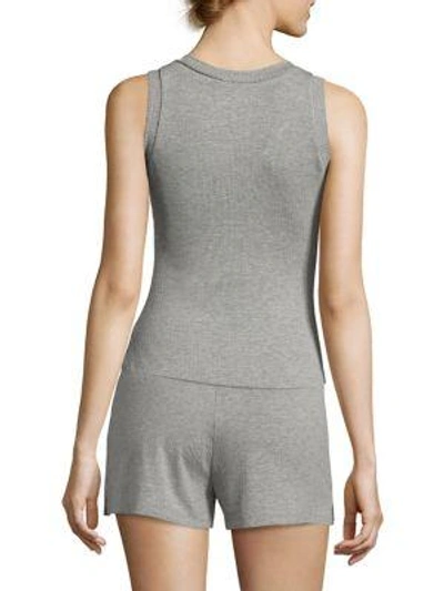 Shop Saks Fifth Avenue Collection Maddie Heathered Camisole In Black