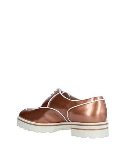 Shop Fratelli Rossetti Lace-up Shoes In Copper