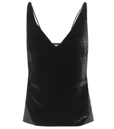 Shop J Brand Lucy Velvet Camisole In Black