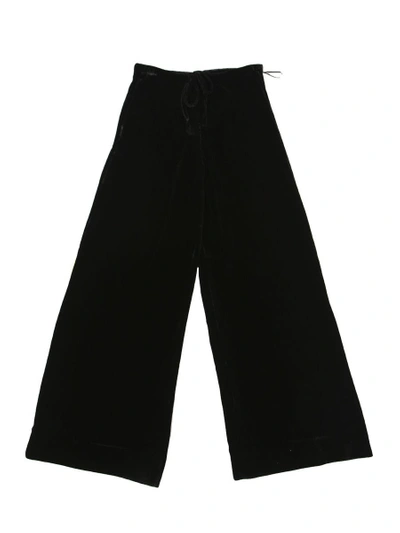 Shop Mcq By Alexander Mcqueen Silk And Viscose Trousers In Black