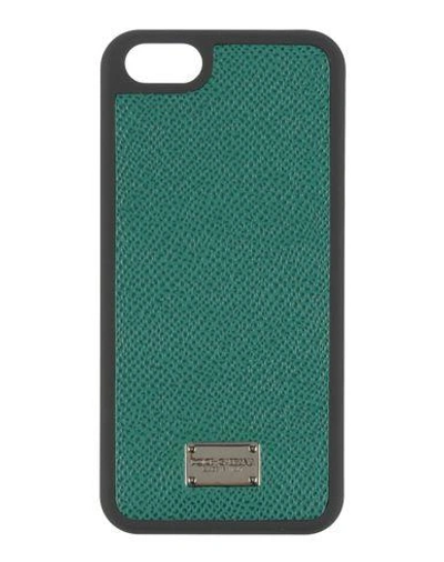 Shop Dolce & Gabbana Iphone 5 Cover In Green