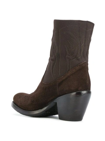 Shop Rocco P Western Heeled Boots In Brown