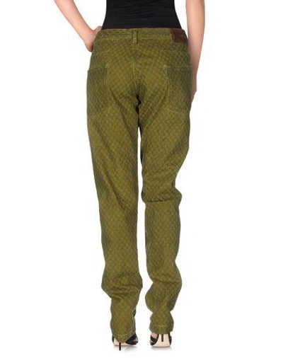 Shop Massimo Alba Denim Pants In Military Green
