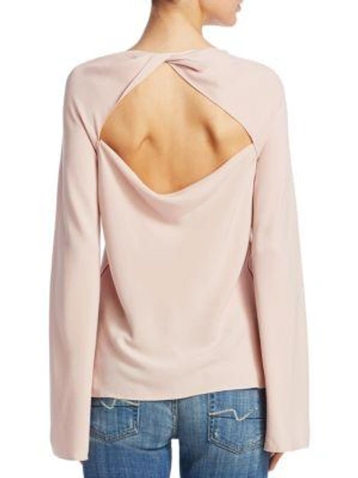 Shop Elizabeth And James Danel Twist Back Top In Rose Dust