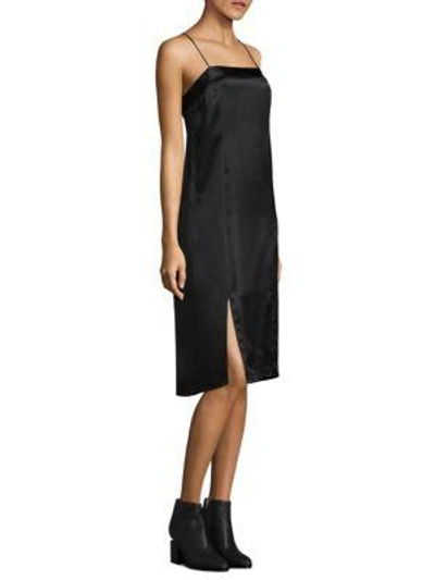 Shop Equipment Kelby Slip Silk Dress In True Black