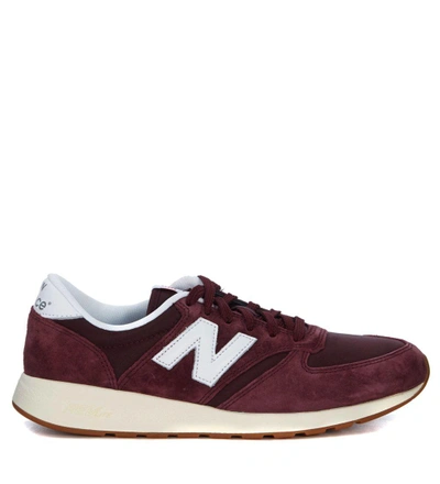 Shop New Balance Sneaker  420 In Red Mesh And Suede In Rosso