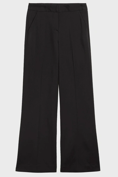 Shop Oscar De La Renta Wide-leg Crepe Trousers