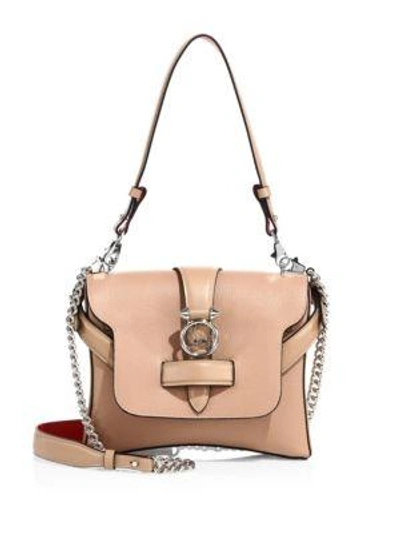 Shop Christian Louboutin Rubylou Small Crossbody Bag In Nude