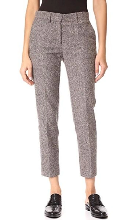 Shop Otto D'ame Royal Tweed Trousers In Cipria