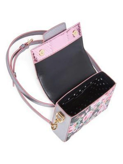 Shop Dolce & Gabbana Rose-print Mini Crossbody Bag In Rose Print