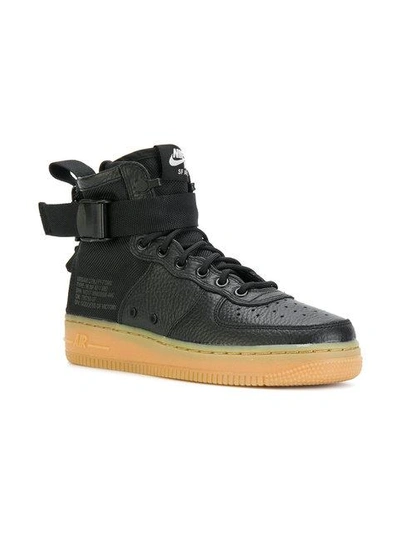 Shop Nike Sf Af1 Mid Sneakers In Black