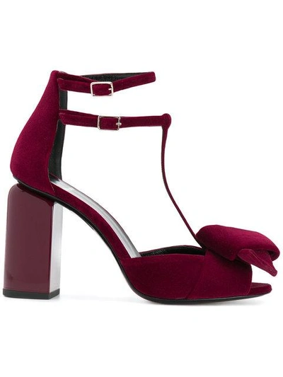 Shop Pierre Hardy Ankle Length Pumps In Cherry
