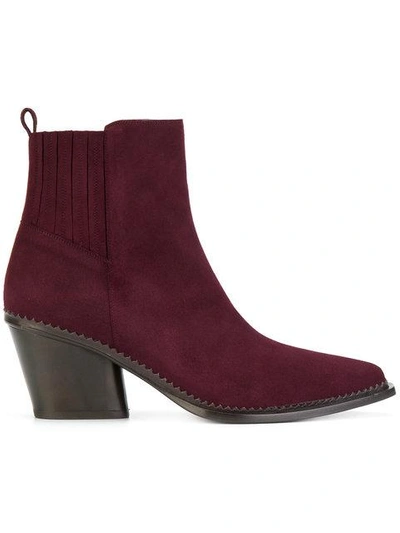 Shop Sartore Western Heeled Boots In Red