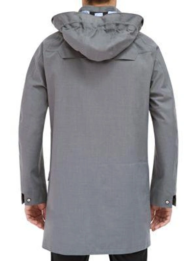 Shop Efm-engineered For Motion Aft Hooded Jacket In Medium Heather Grey