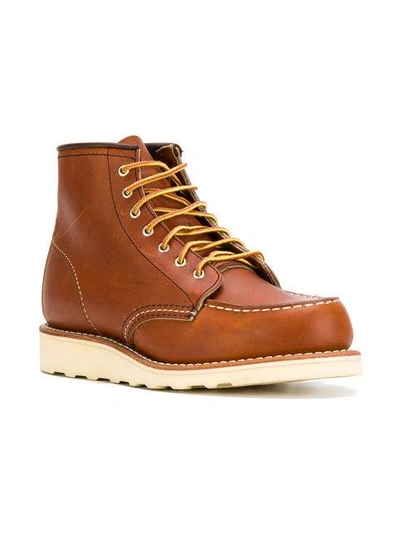 Shop Red Wing Shoes Lace-up Loafer Boots In Brown