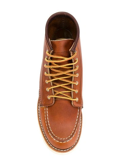 Shop Red Wing Shoes Lace-up Loafer Boots In Brown