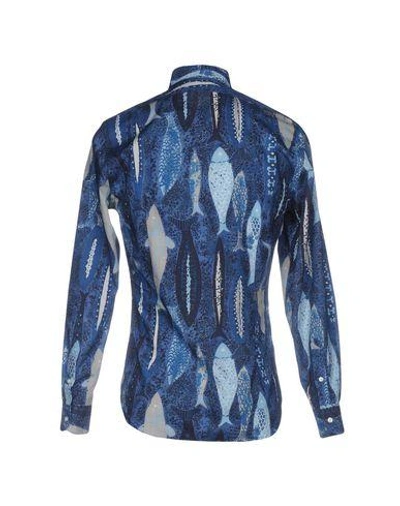 Boglioli Patterned Shirt In Blue