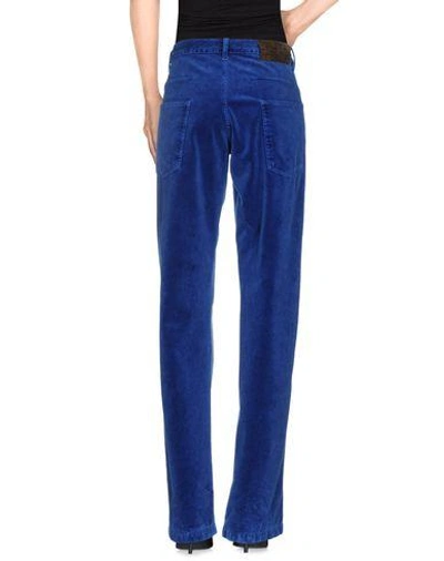 Shop Massimo Alba Casual Pants In Bright Blue