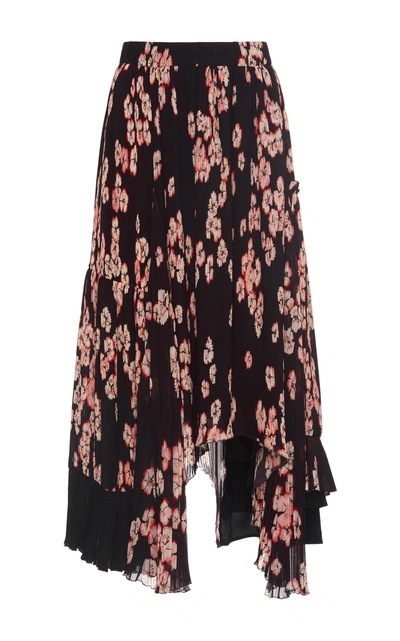 Shop Isabel Marant Wilny Pleated Skirt In Floral