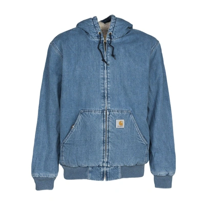 Carhartt Denim Active Jacket In Bluwashed | ModeSens