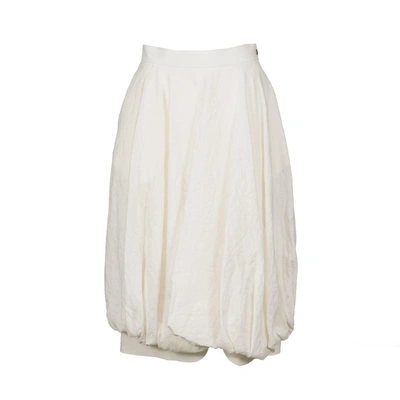 Shop Loewe Balloon Skirt In White