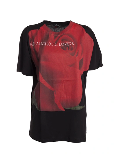 Shop Marcelo Burlon County Of Milan Uske Over T-shirt In Black-red