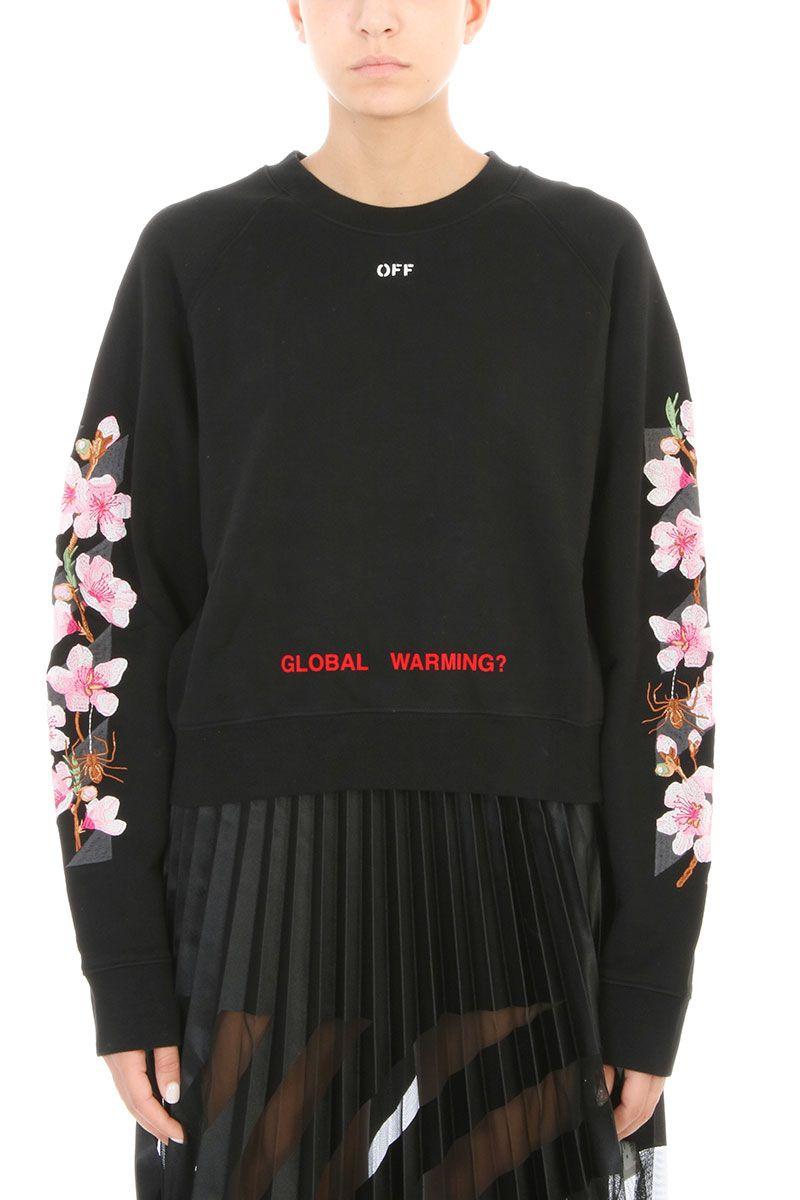 off white global warming crewneck