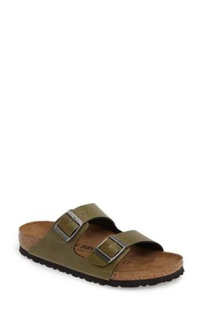 Shop Birkenstock 'arizona' Soft Footbed Sandal In Olive