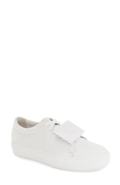 Shop Acne Studios 'adriana - Grain' Leather Sneaker In White Leather