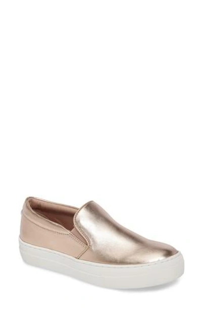 Shop Steve Madden Gills Platform Slip-on Sneaker In Rose Gold