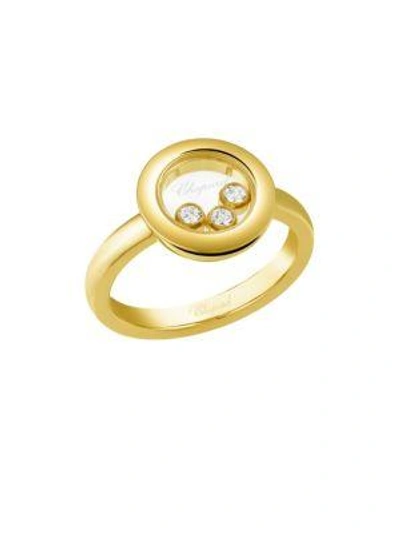 Shop Chopard Women's Happy Diamonds 18k Yellow Gold Ring