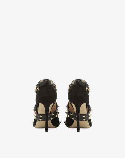 Shop Valentino Studwrap Open-toe Ankle Boot In Black